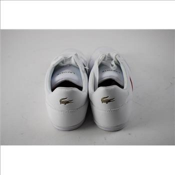 Lacoste Giay Leather White Shoes