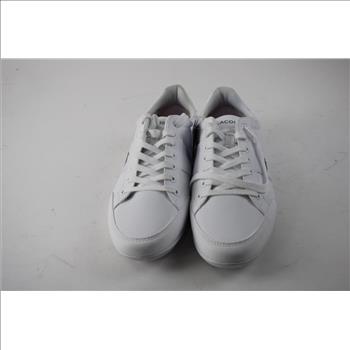 Lacoste Giay Leather White Shoes