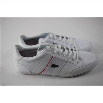Lacoste Giay Leather White Shoes