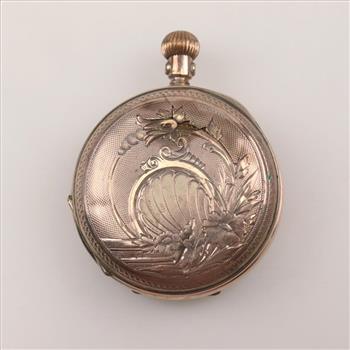 Lady Rose Gold Filled Pocket Watch