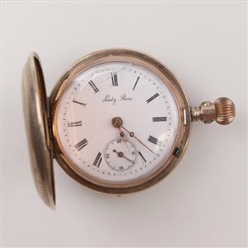 Lady Rose Gold Filled Pocket Watch