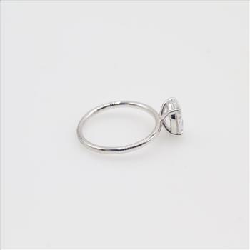 Lafonn Silver Platinum Plated Clear Stone Ring