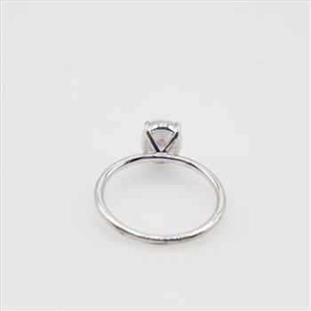 Lafonn Silver Platinum Plated Clear Stone Ring