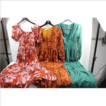 Large Dresses, 4 Pieces - Damaged, Torn