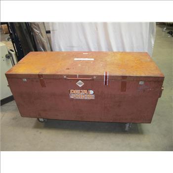 Large Rolling Delta Tool Box With Tools
