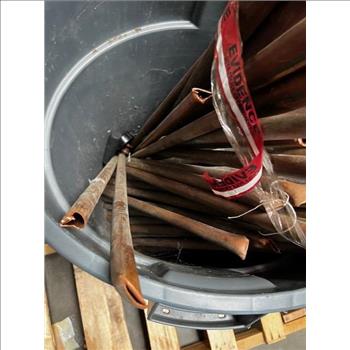 Large Trash Can Full Of Copper Scrap