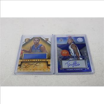 Larkin, Robinson Autographed Basketball Cards