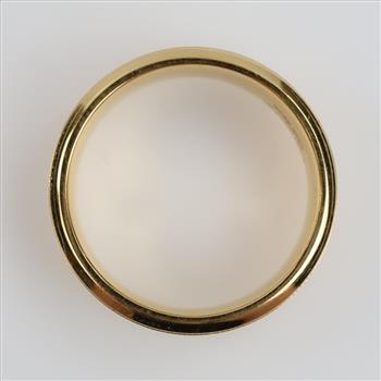 Lashbrook 14kt GP Stainless Steel Carved Band