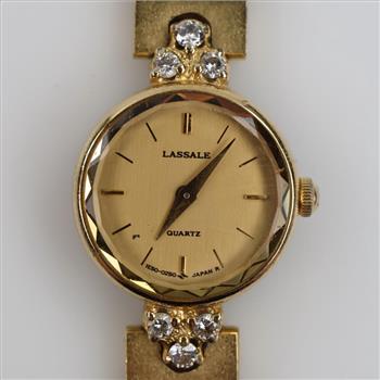 Lassale Seiko 18kt GP Watch