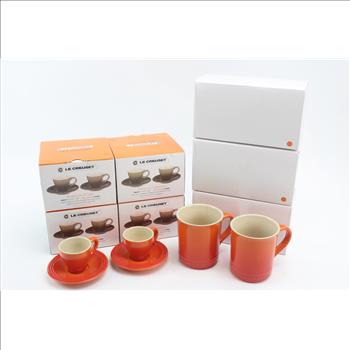 Le Creuset Espresso Cups And Coffee Mugs, 7 Sets