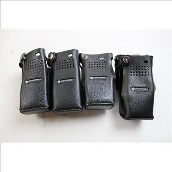 Leather Radio Cases, 4 Pieces