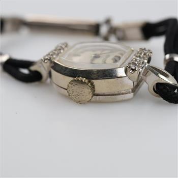 LeCoultre 14kt White Gold Diamond Watch