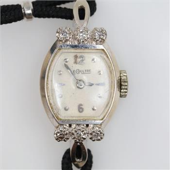 LeCoultre 14kt White Gold Diamond Watch