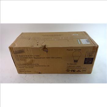 LED 9 Watt Bulbs, 100 Piece Box