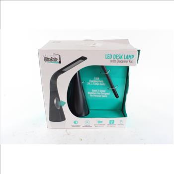 LED Desk Lamp With Bladeless Fan