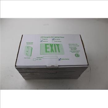 LED Emergency Exit Lighting Fixtures; 3 Pieces