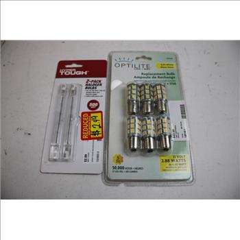 LED Outdoor Digital Timer, C-Life Smart Bulb, And More Light Bulbs, 5 Pieces