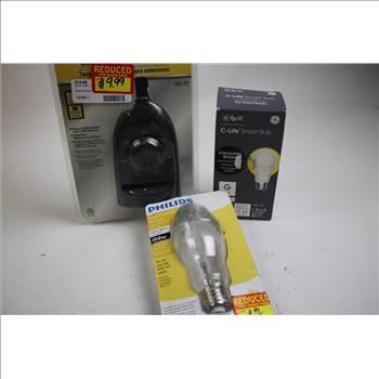 LED Outdoor Digital Timer, C-Life Smart Bulb, And More Light Bulbs, 5 Pieces