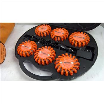 Led Road Flares Lot, Charging Case