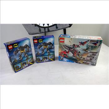 LEGO Captain America Battle And Batman Mech Armor, 3 Pieces In Hurley Backpack