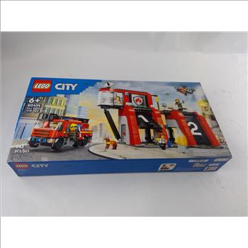 Lego City Fire Station With Fire Truck