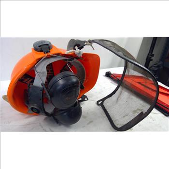 Leisure-Lift's Battery Charger, Stihl Safety Hat, Reflective Warning Sign, 3 Pieces