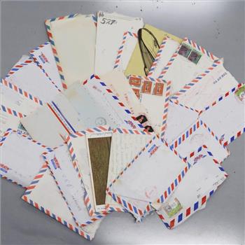 Letters With Foreign Stamps; 30+ Pieces