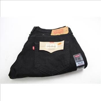 Levi Strauss 501 Original Straight Leg W34xL30 Jeans, Black