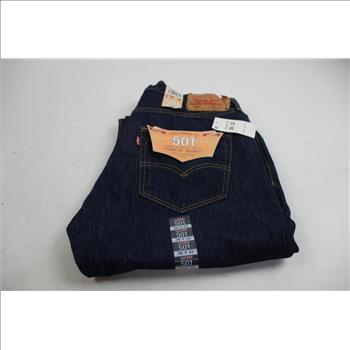 Levi Strauss Original 501 Straight Leg Dark Wash Jeans, W36xL32, 2 Pieces
