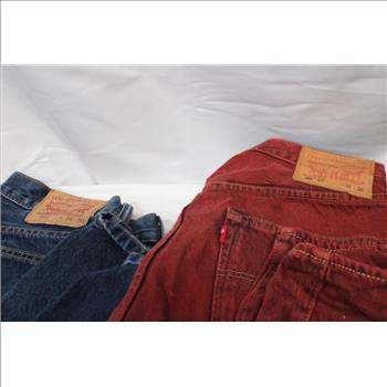 Levi's Men's Jeans, Kenneth Cole Men's Shoes, Flannel Shirt, & Black Sweater 6 Pieces