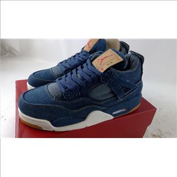Levis Nike Air Jordan 4 Retro Mens Shoes, Size 9.5