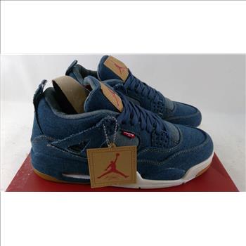 Levis Nike Air Jordan 4 Retro Mens Shoes, Size 9.5