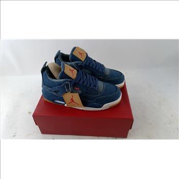 Levis Nike Air Jordan 4 Retro Mens Shoes, Size 9.5