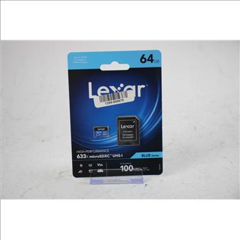 Lexar High Performance 633x MicroSDXC UHS-I Card, 64GB