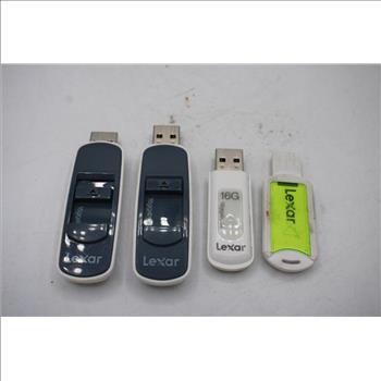 Lexar USB Flash Drive Bulk Lot, 16GB, 8 Pieces