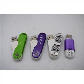 Lexar USB Flash Drive Bulk Lot, 16GB, 8 Pieces