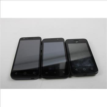 LG, Alcatel, Cell Phone Lot, 5 Pieces, Sold For Parts