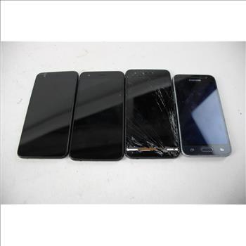LG And Samsung Cell Phone Lot, 4 Pieces, Sold For Parts