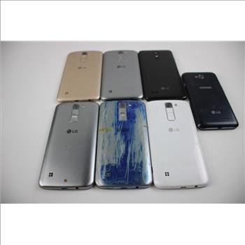 LG Cell Phone Lot, 7 Pieces, Sold For Parts