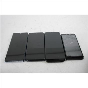 LG, Cloud Mobile, And More Cell Phone Lot, 4 Pieces, Sold For Parts