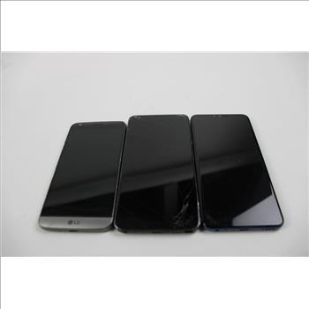 LG, G5 Cell Phone Lot, 3 Pieces, Sold For Parts