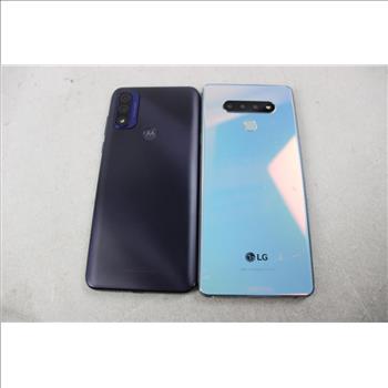 LG, Motorola Cell Phone Lot, 2 Pieces, Sold For Parts