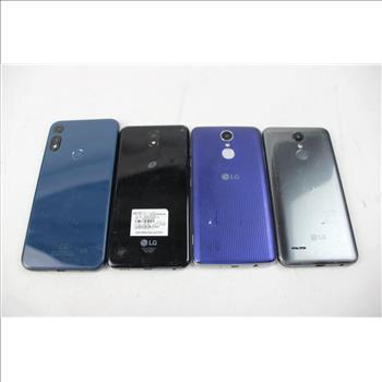 LG, Motorola, Cell Phone Lot, 4 Pieces, Sold For Parts