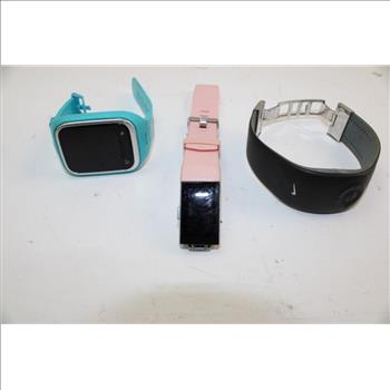 LG, Nike, & Fitbit Assorted Activity Trackers; 3 Pieces