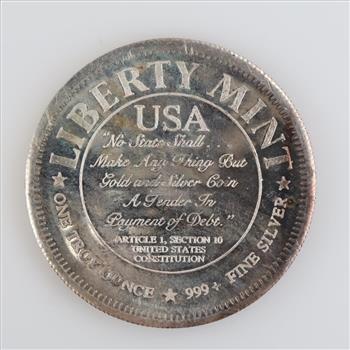 Liberty Mint Fine Silver 1 Troy Oz Round