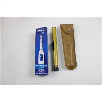 Lietz Handheld Scope, Oral-B Pro 100 Toothbrush, Fiskars 23