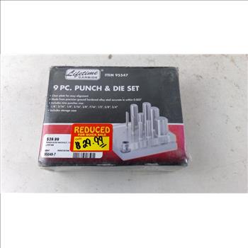 Lifetime Carbide 9 Piece Punch & Die Set