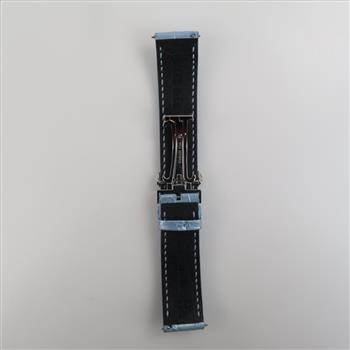 Light Blue Watch Band Stainless Steel Clasp