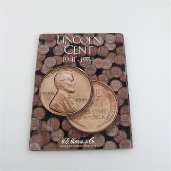 Lincoln Cent Collection Booklet, 50+ Pieces