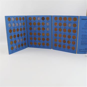 Lincoln Cent Collection Booklet, 65+ Pieces